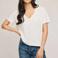 LUCY V NECK TSHIRT GF-1113