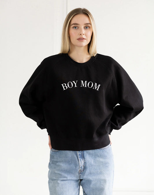 BOY MOM COUSIN CREWNECK SWEATSHIRT
