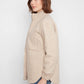 THE CARSON FUZZY JACKET W/ROUND HEM