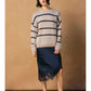 THE JENNIFER SATIN LACE HEM SKIRT