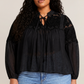 THE DARI SHEER LACE BLOUSE