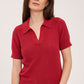 TATUM COLLARED KNIT TOP
