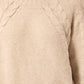 THE MACI CREW NECK W/ CABLE DETAIL SWEATER