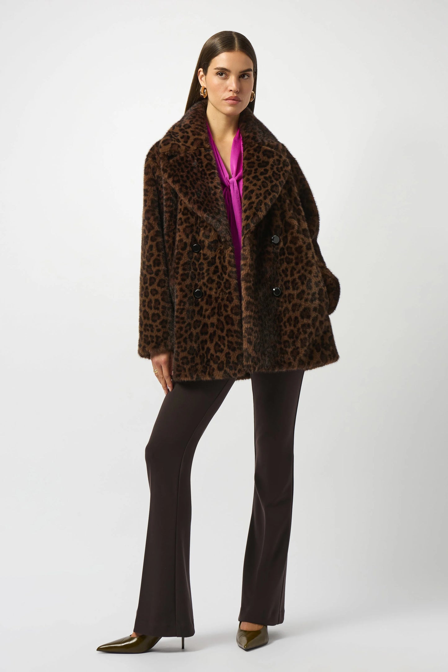 DOUBLE BREASTED LEOPARD JACKET 253937