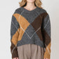THE RILEY V NECK PATTERNED SWEATER