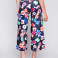 PRINTED WIDE LEG PANT WITH PATCH POCKET C5478