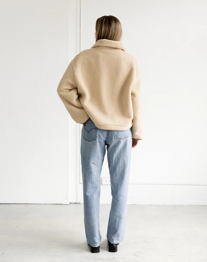 SHELLY 1/2 ZIP SHERPA JACKET