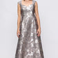 THE CLAIRA PRINTED CAP SLEEVE GOWN