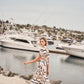 RECYLED SATIN ABSTRACT PRINT WIDE LEG PANT