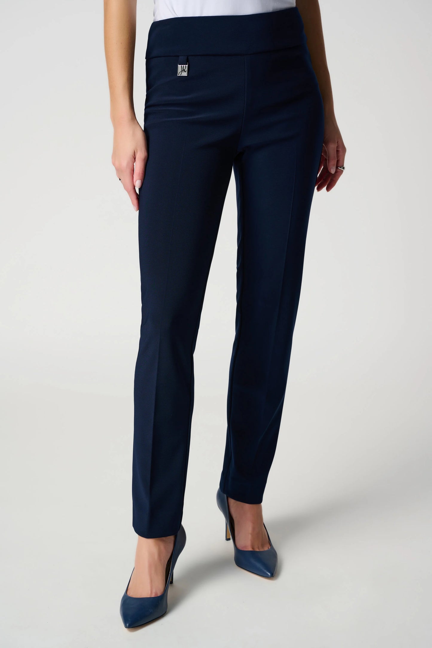 BASIC RIBKOFF DRESS PANT WITH SIDE SLIT 144092