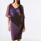 SILKY KNIT AND NOVELTY LAYERED DRESS 243718