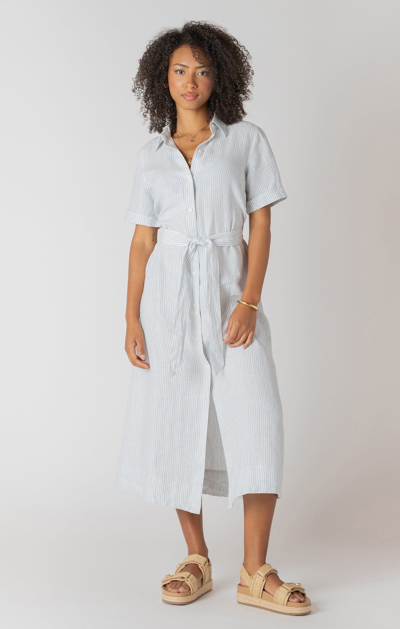 THE HARRIET BELTED SHIRT DRESS