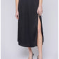 LINDY SATIN SIDE SLIT SKIRT GF-6146
