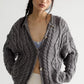 OPAL ROLLNECK KNIT CARDI