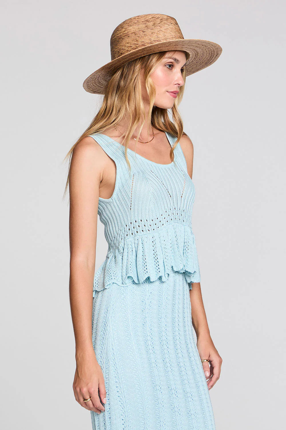 GAELLE CROCHET SWEATER TANK S3569