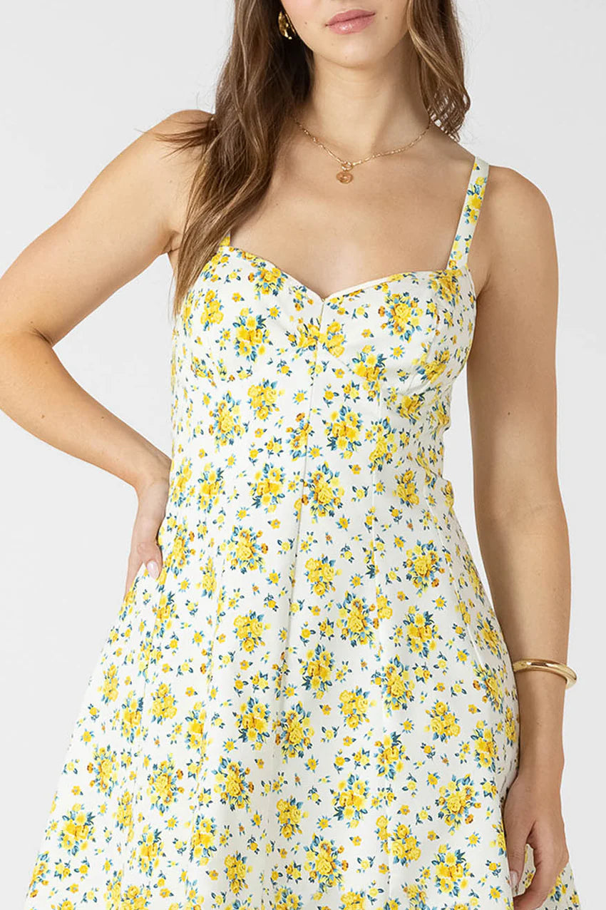 THE ELORA SWEATHEART NECKLINE MINI DRESS