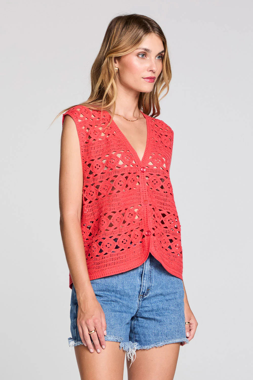 CHELSEE CROCHET VEST