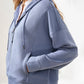 ZIP UP HOODED SWEATSHIRT