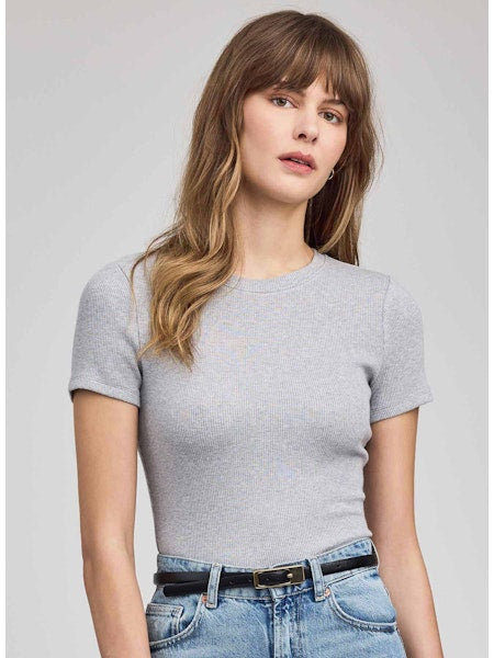TATE S/S RIBBED TOP