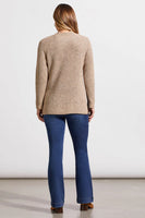 MOCK NECK TUNOC SWEATER WITH SIDE SLITS 5566O