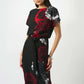 Scuba Crepe Floral Print Sheath Dress 253150