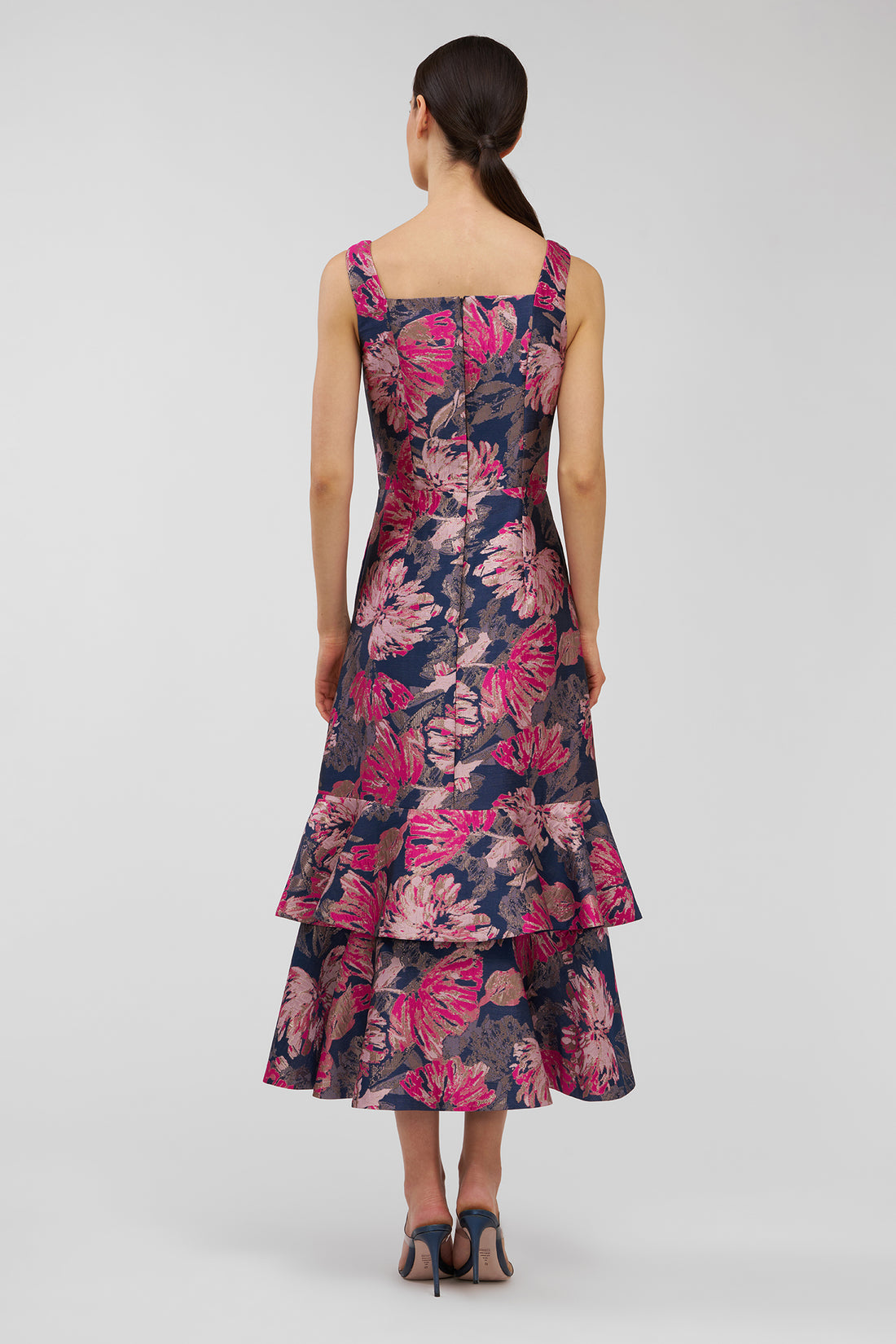 PAIGE FLORAL TEA LENGTH DRESS