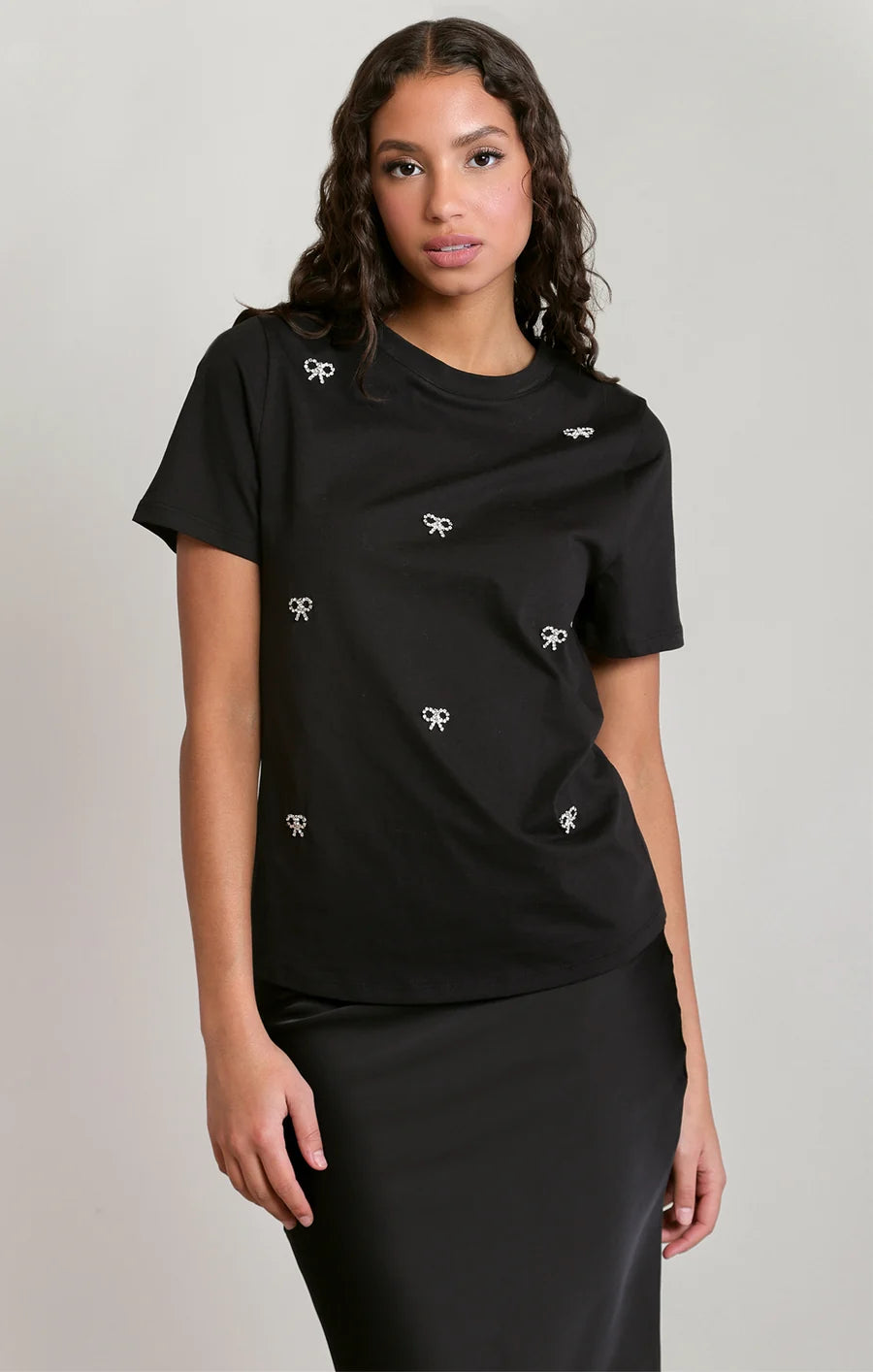 THE MAYA EMBELLISHED BOW TOP