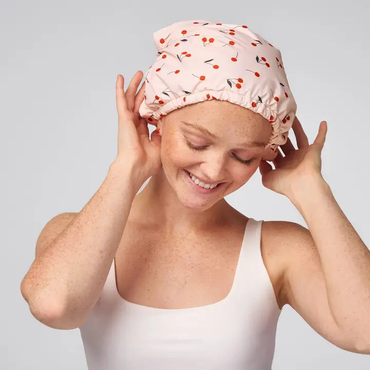 SATIN LINED SHOWER CAP