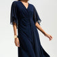 SILKY KNIT FIT AND FLARE DRESS