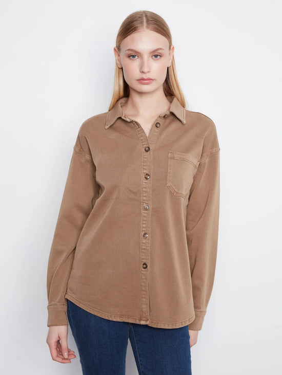 THE COLTON TWILL LONG SLEEVE OVERSHIRT