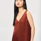 SATIN STRAIGHT SLEEVELESS TOP 243110