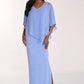 LONG GOWN WITH SPARKLE OVERLAY 268193