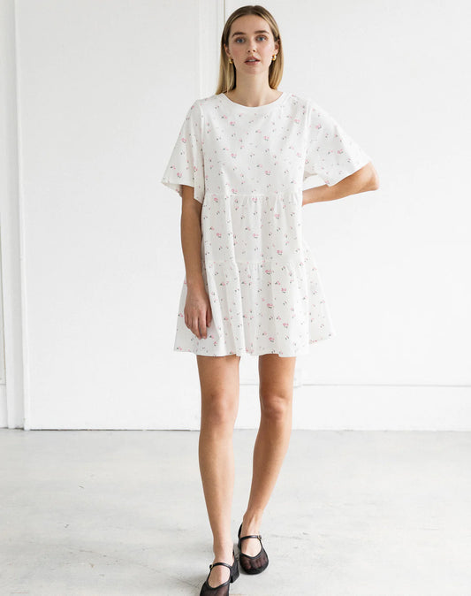 TIERED FLORAL DRESS