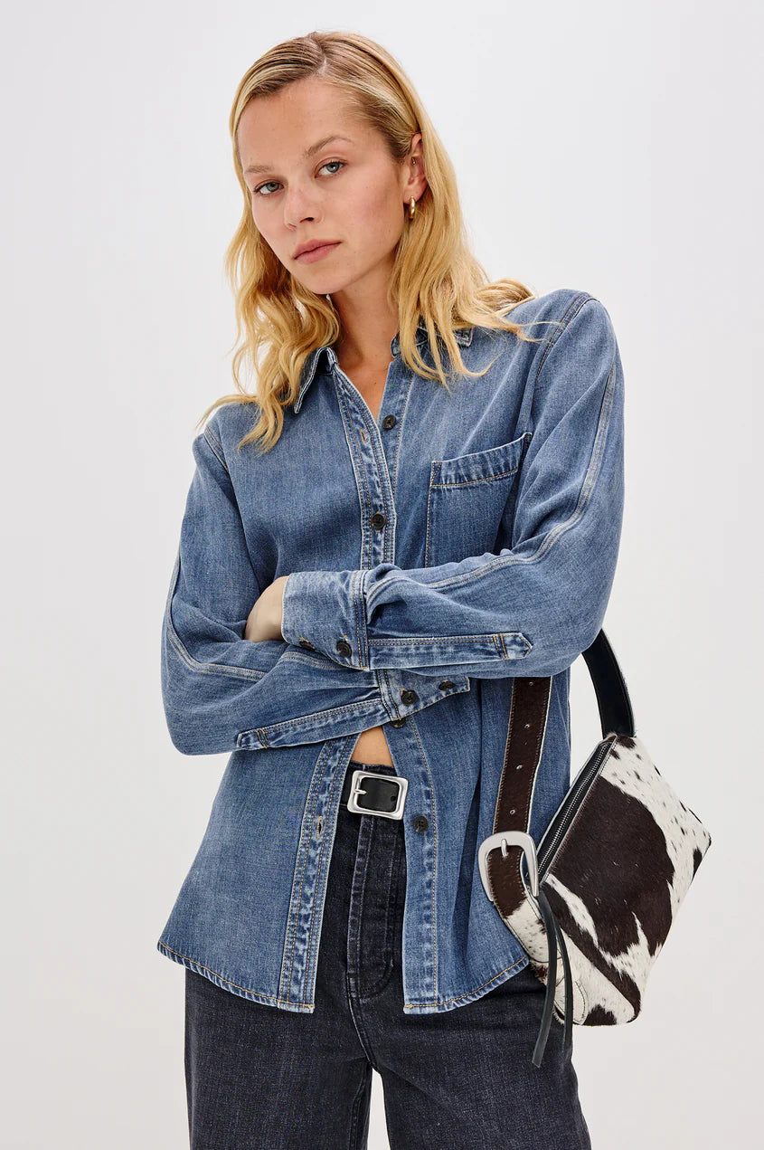 ATTICUS DENIM BUTTON UP SHIRT