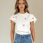 COLETTE PUFF SLEEVE HEART SHIRT