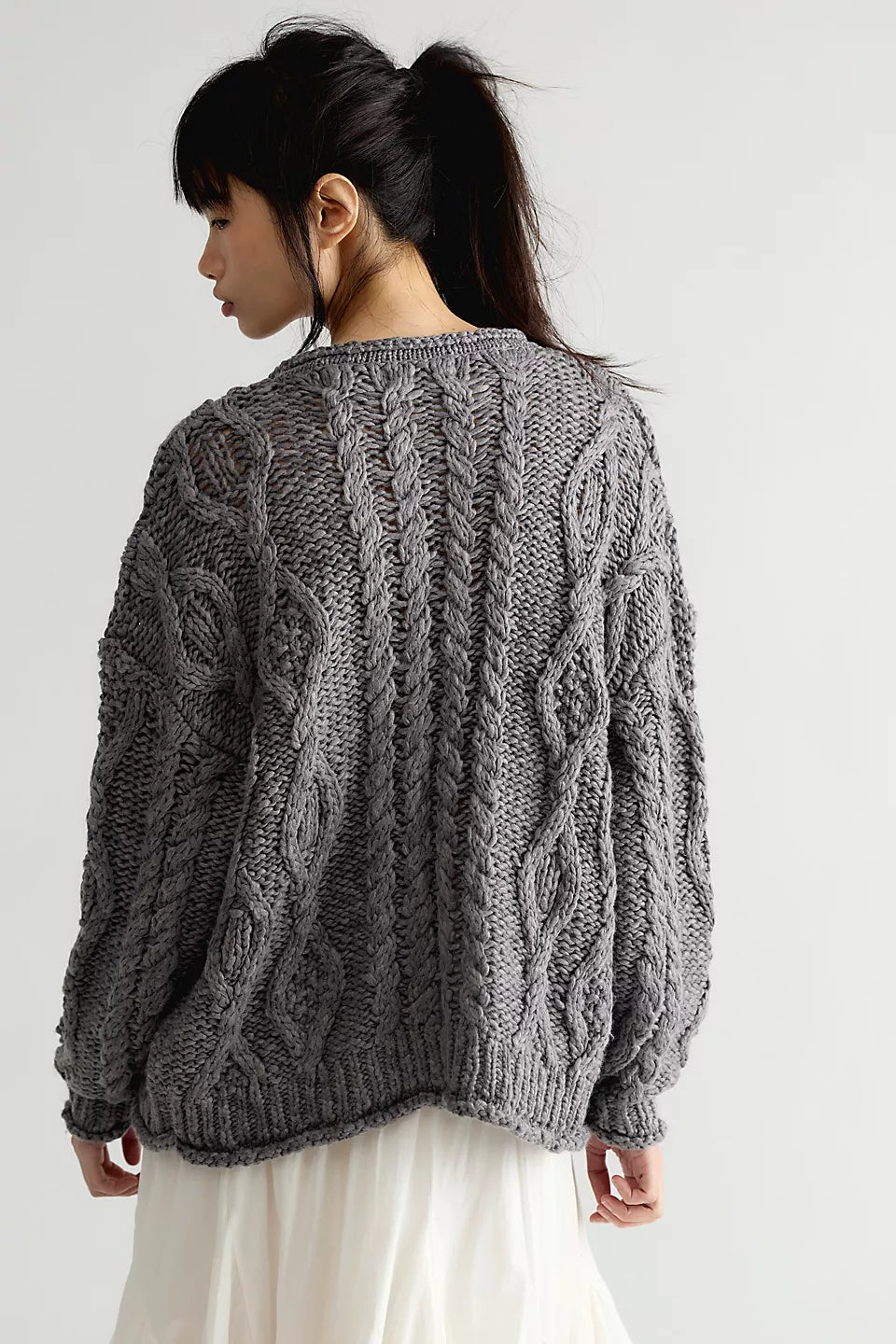OPAL ROLLNECK KNIT CARDI