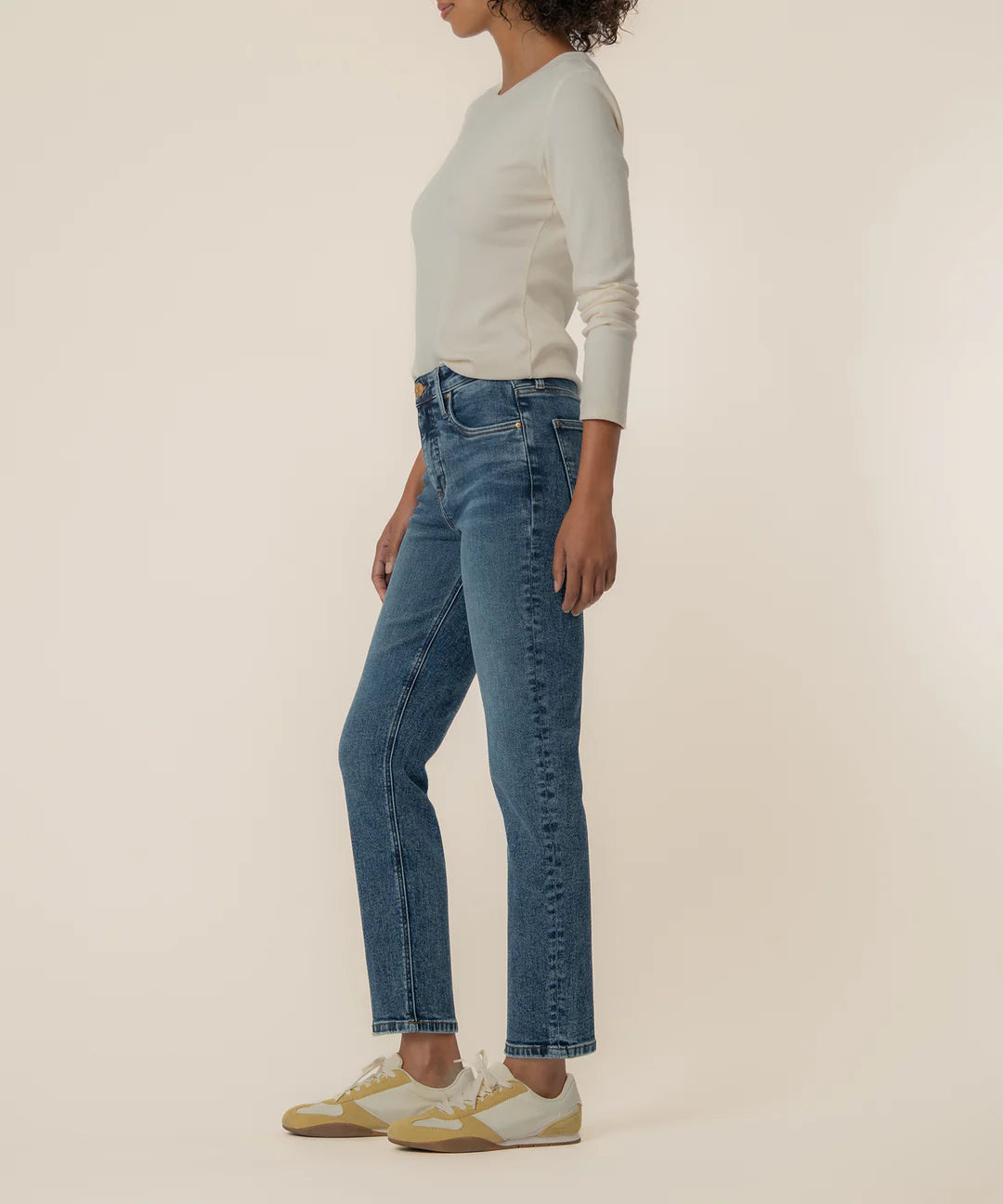 RACHAEL HIGH RISE FAB AB MOM JEAN