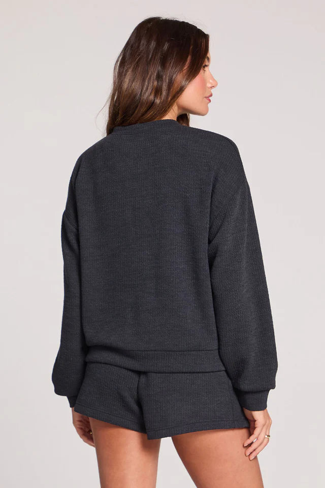 THE MADI BUTTON UP HENLEY TOP