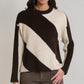 THE DENELLE DIAGONAL STRIPE SWEATER