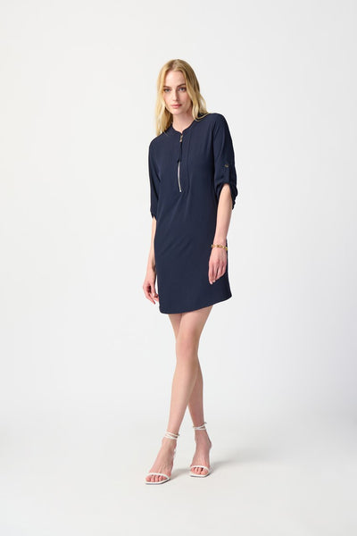 MANDARIN COLLAR DRESS 232201