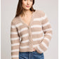 MELANIE STRIPED CARDI