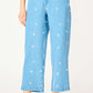 THE MALIA EMBROIDERD FLOWER PANTS 2522716