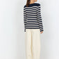 DOLLIE STRIPED RIBBED SWEATER