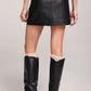 MORGAN LEATHER MINI SKIRT