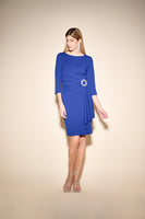 JOSEPH RIBKOFF DRESS WITH BROOCH 233702