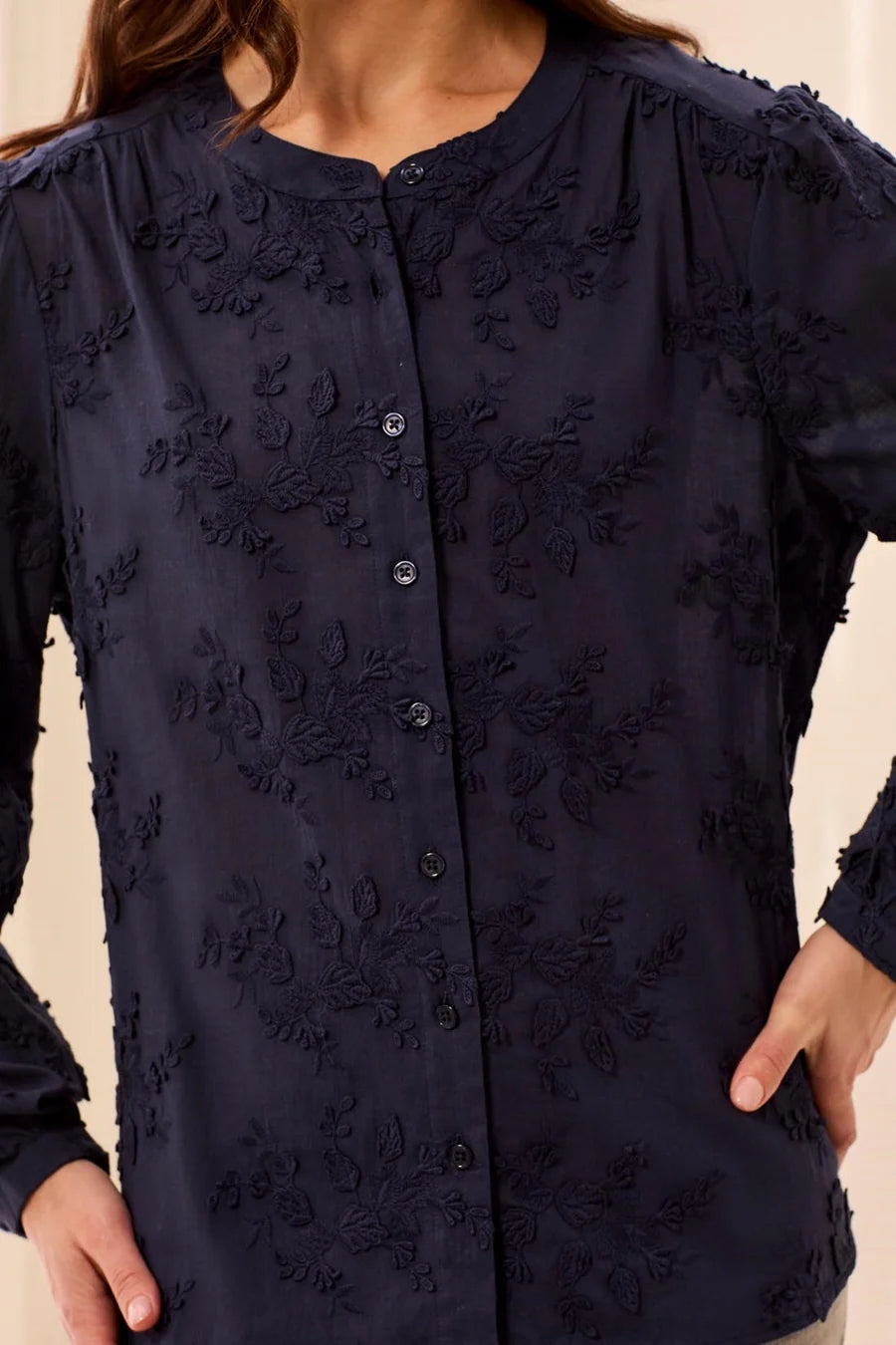 THE TILDA  BUTTON FRONT  BLOUSE
