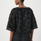 Textured Floral Boxy Top 264179