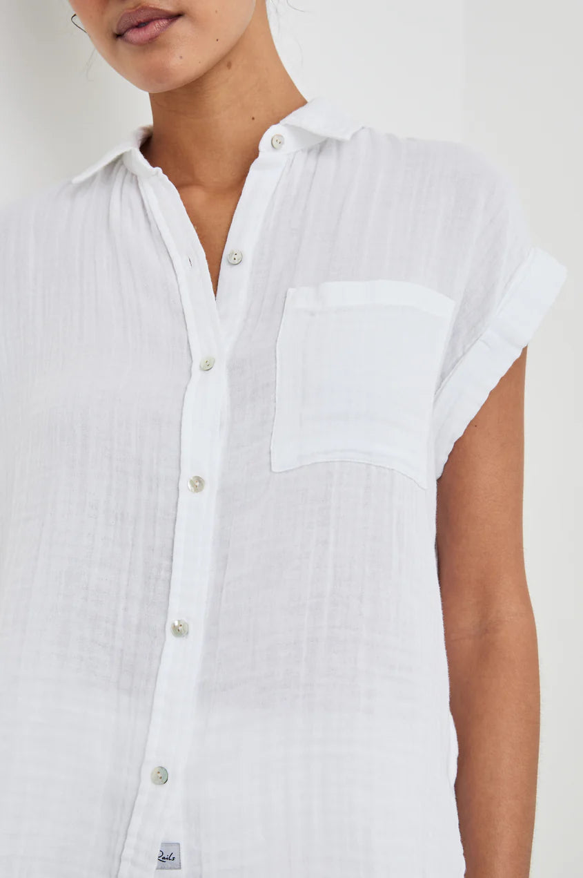 WHITNEY ORGANIC COTTON BUTTON UP  BY RAILS