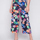 PRINTED WIDE LEG PANT WITH PATCH POCKET C5478