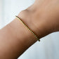 LENNY & EVA 3MM SMOOTH GOLD STRETCH BRACELET